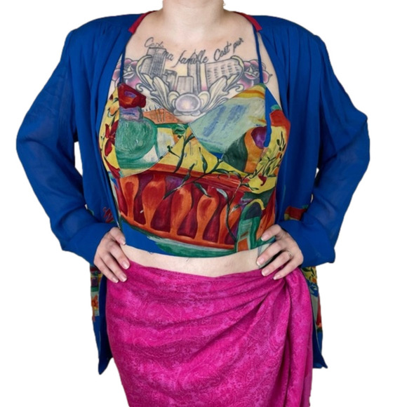 DOROTHY SCHOLEEN Vintage Platinum Two Piece Set - Picture 1 of 10